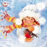 Зима в творчестве детей