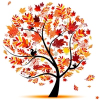 Аппликация "Осеннее дерево"